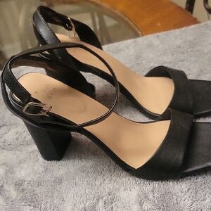 a new day Black Strap Heels